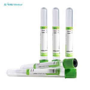Disposable Blood Collection Green Top Heparin Tube CE