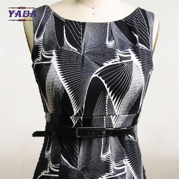 Women print long fashion a line dress ladies sexy women clothing dresses lady with waist belt