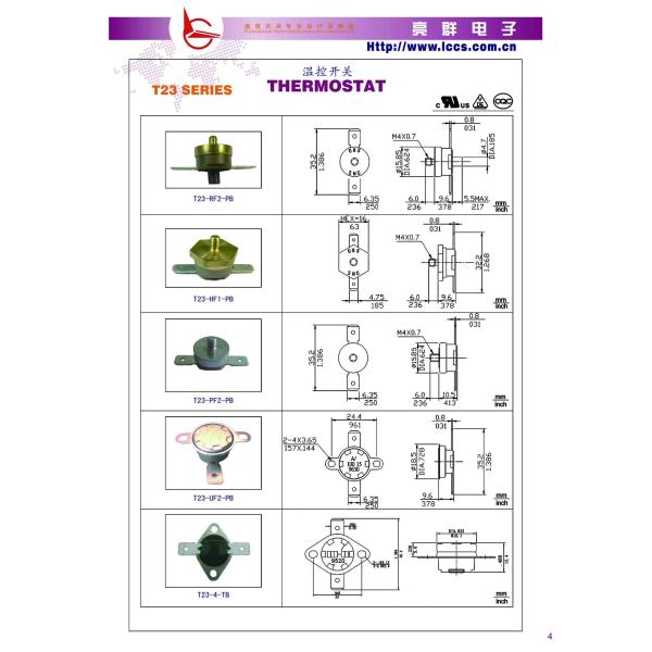 T23 Model Thermostat(PPS)