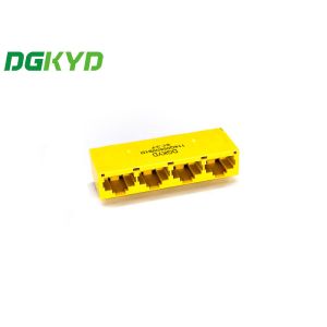 1X4 8P10C TAB Down RJ45 Network Jack Without LED