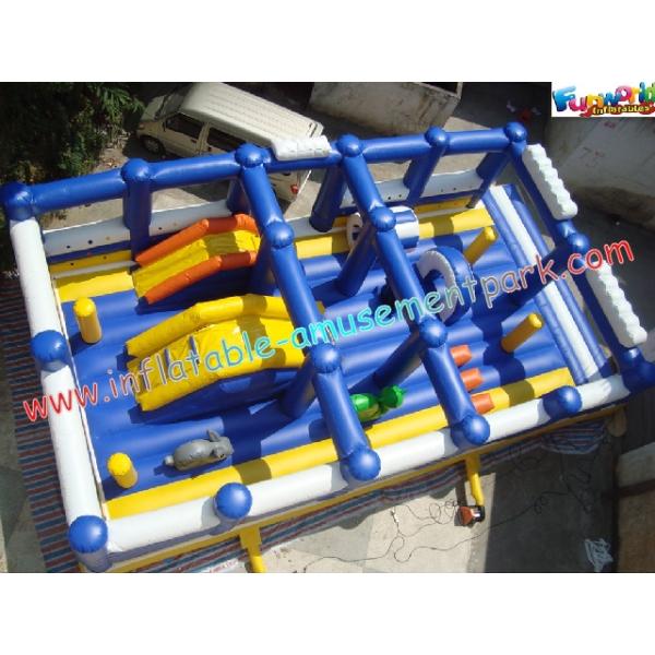 Customized Commercial 0.55mm PVC Tarpaulin Giant Inflatable Amusement Park For Kids Play