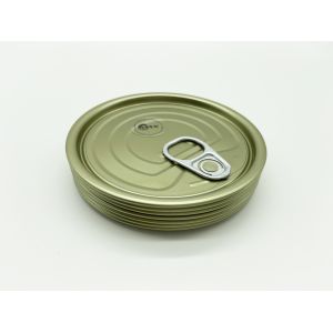 83mm TFS Easy Open End, Gold/Gold, fully automatic production line, for fruit