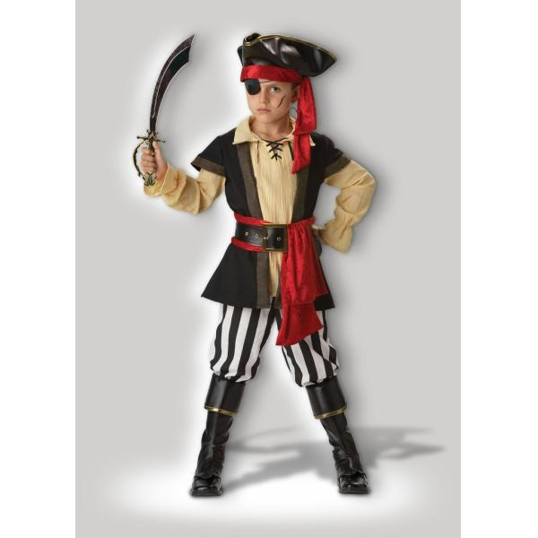Buy Pirate Cosplays Scoundrel Teen Boy Halloween Costumes Black Red at wholesale prices