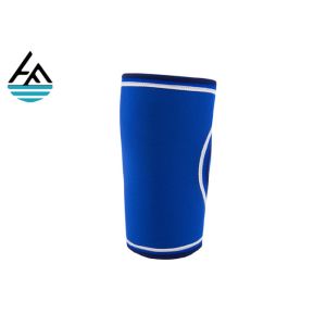 Blue Weightlifting Neoprene Elbow Sleeve , Protective Compression Elbow Support