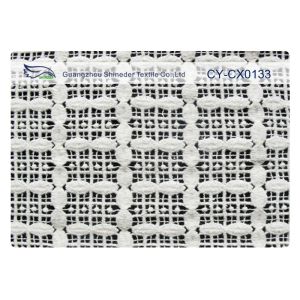 China 120cm Width Embroidered Lace Fabric , Fancy Lace Fabric CY-CX0133 on sale