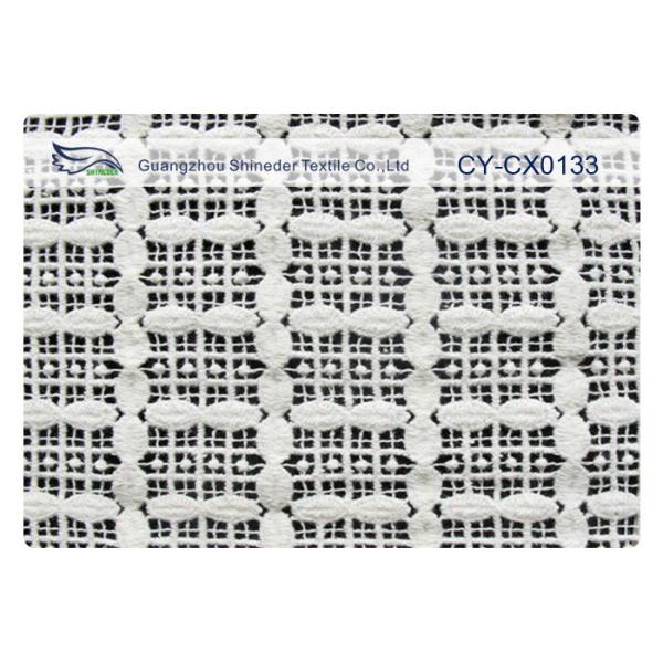 Buy 120cm Width Embroidered Lace Fabric , Fancy Lace Fabric CY-CX0133 at wholesale prices