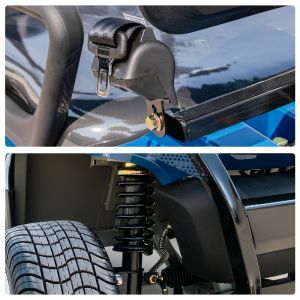 72V Electric Golf Cart High 4X4 Wheel Drive Vehicle Lifted Golf Cart Off Road