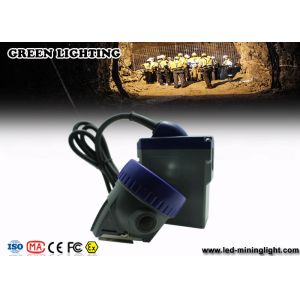 6.6Ah Battery Brass Miners Rechargeable Led Headlight with Blue PC Bezel