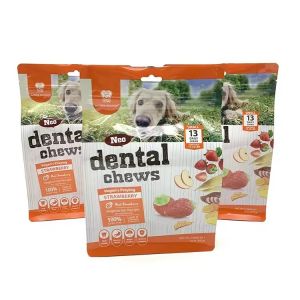 Eight-Side Sealing Retort Plastic Dog Packaging Treat Feed Cat Zip Storage Side