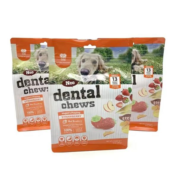 Eight-Side Sealing Retort Plastic Dog Packaging Treat Feed Cat Zip Storage Side