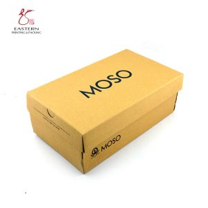 Plain Corrugated Cardboard E Flute Shoe Packaging Box Eco Friendly