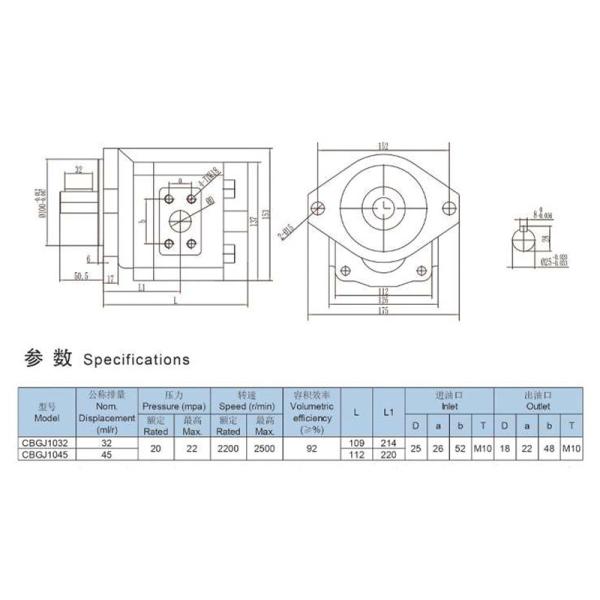 CBGJ1 Cast Iron Pump Industrial Gear Pump High Durability Reliable