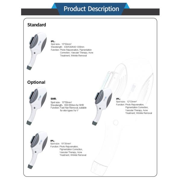 Beauty IPL Laser Radio Frequency Slimming Equipment with Drive Power 1200W