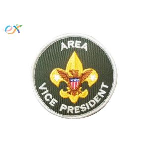 Logo Custom Boy Scout Patches , Army Green Color Custom Military Patches With Letter