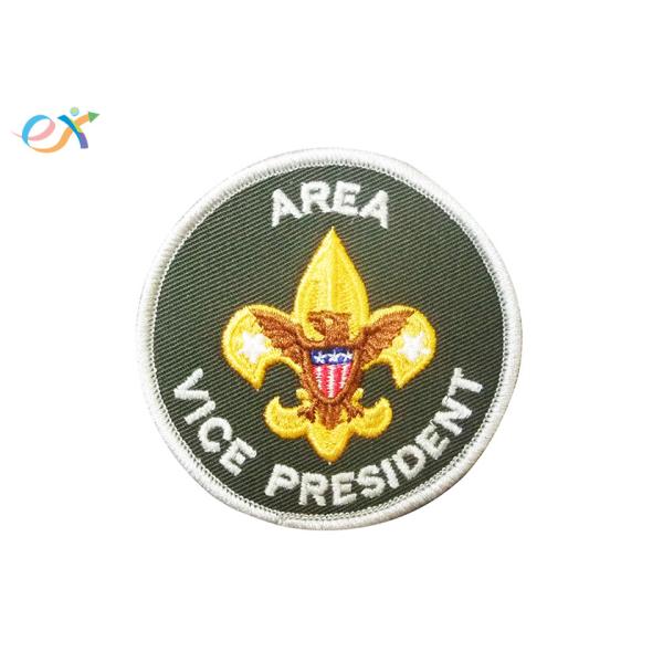 Logo Custom Boy Scout Patches , Army Green Color Custom Military Patches With