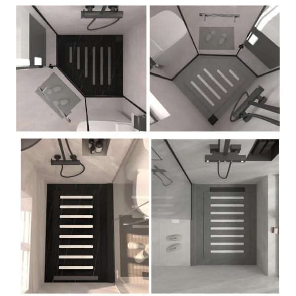 Marble Stone Shower Pan Movable Customized For Hotel And Household