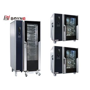 20 Tray Combi Oven Boiler Bake And Steam Function For Canteen Hotel Kitchen