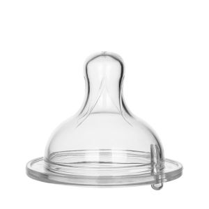 China Washable Clear Wide Neck Silicone Anti Colic Teat on sale