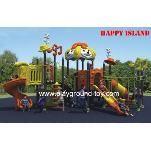Quality 3.0mm Thickness Galvanized Steel Outdoor Playground Equipment For Amusement Park for sale