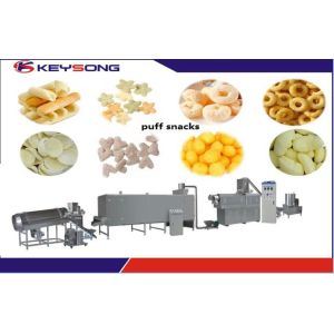 Corn Extruder Machine / Food Extrusion Equipment Auto - Temperature Controlling
