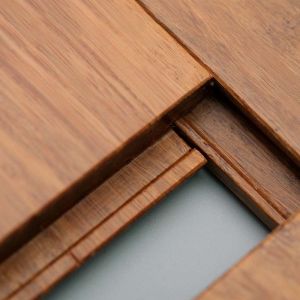 Click Lock Bamboo Parquet Solid Strand Woven Bamboo Flooring For Indoor Outdoor