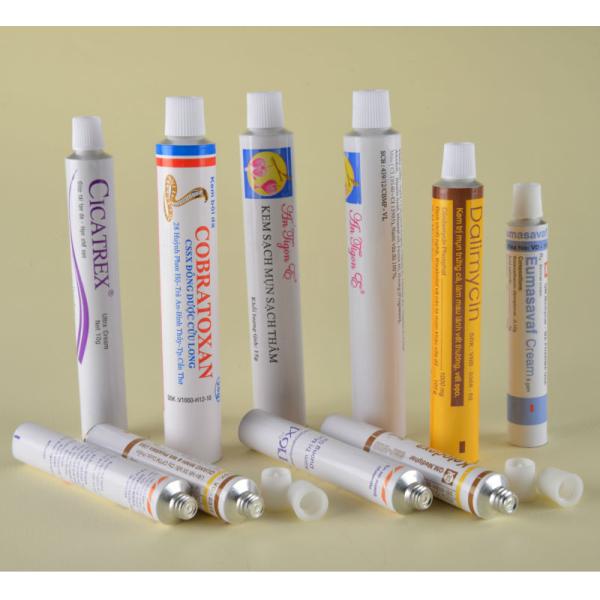 Pharmaceutical packaging tubes Empty Collapsible aluminum tubes for Medicial