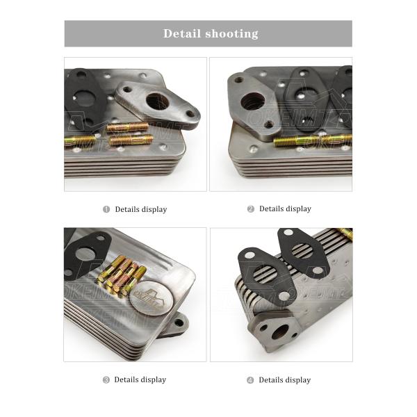OKEIMT 600-651-1570 Engine Oil Cooler Core for Komatsu PC60-6 PC120-3