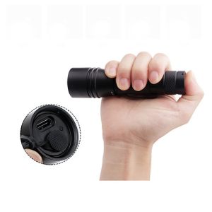 IP66 920Lm 10W Rechargeable Tactical LED Flashlight Electric Torch Light