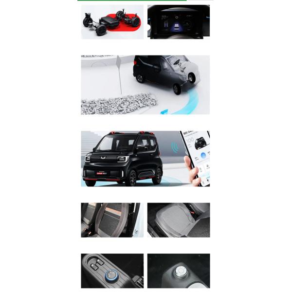 2022 2023 Wuling Gameboy 3 Doors 4 Seats Electric Car with Maximum Speed of 100 km/h