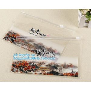frosted plastic slider zipper packing bag for underwear, Tight zipper top cloth packing slider plastic bags