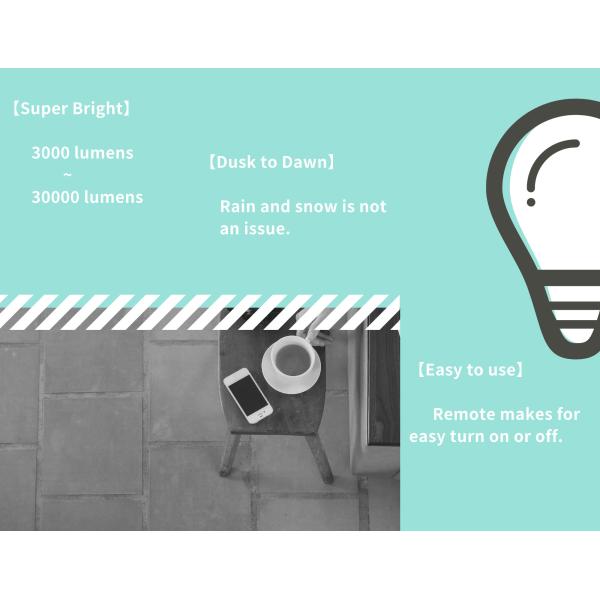 3030 LED Chip Waterproof Driveway Security Lights 150 Watt Flood Light Bulb