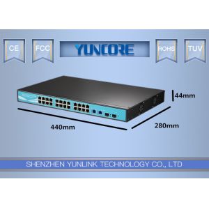 Quality 24-Port Gigabit Un-Management PoE Switch 802.3at Af 48V Standard +2* Gigabit SFP port+2*Gigabit UPLINK port for sale