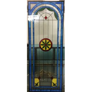 Customized decorative window glass with patina caming