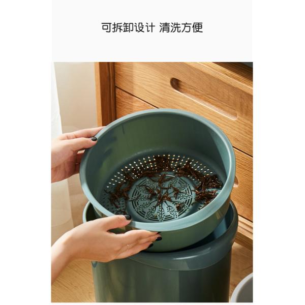 Indoor Office Drawing Room Round Waste Segregation Plastic Dustbin