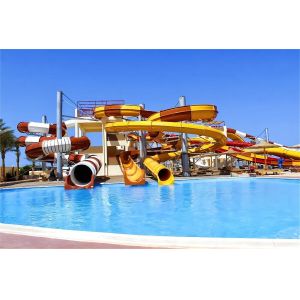 Outdoor Water Park Swimming Pool Fiberglass Water Slide