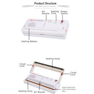 Semi Automatic Household Vacuum Packing Machine DZ-300A Table Top Vacuum Sealer