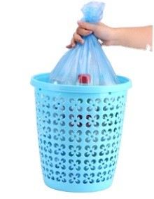 Household Custom Printed PE Plastic Garbage Bags in Roll with OK Compost