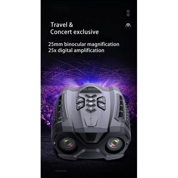 5V/1.0A Power Supply 5D Infrared Night Vision Zoom Binocular with 7-Seed Infrared Filter