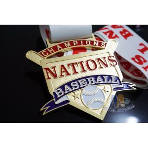 5K 10K Marathon Metal Sports Medals Baseball Bespoke Design