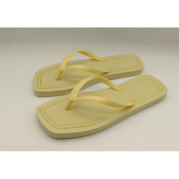 EVA Material Womens Summer Flip Flops Square Toe Burn Out Sock Sandals