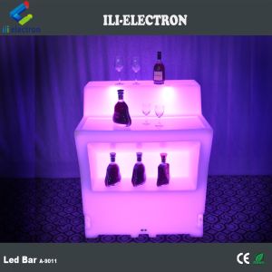 Rechargeable plastic portable led bar table