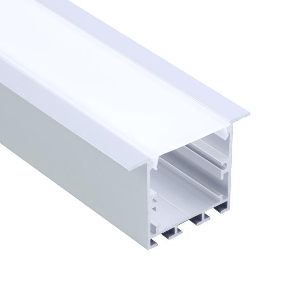 Buy Silver Aluminum Recessed Suspended Led Extrusion Profile U Shape at wholesale prices
