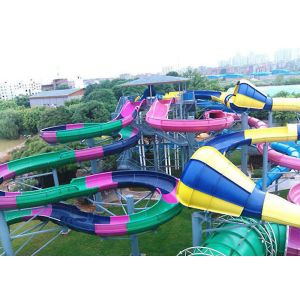1 Rider / Time Combination Pool Fiberglass Water Slide