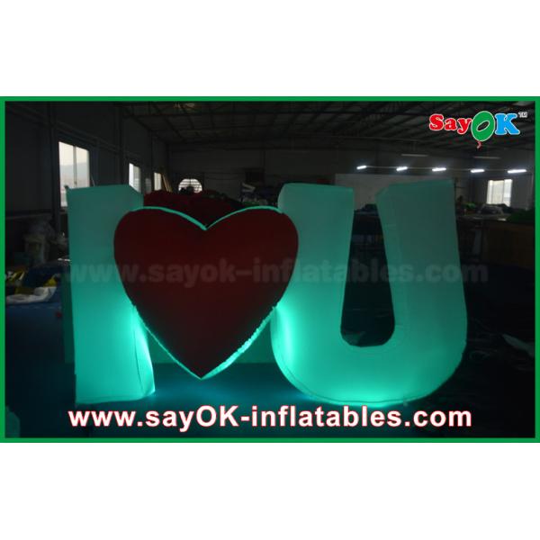 Proposal Led Inflatable Lighting Letter LOVE Party Decoration with 16 Different Color