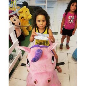 Hansel entertainment play equipment kids plush coin operated dragon ride