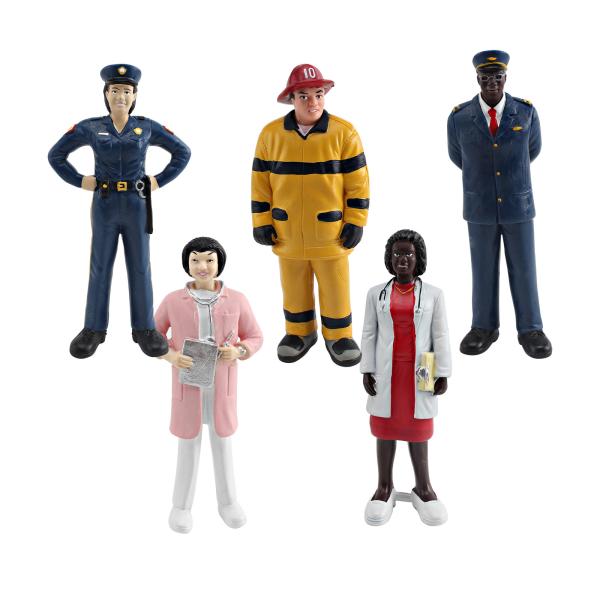 People at Work Model Toy 5 PCS Pretend Professionals Figurines Toys for Boys