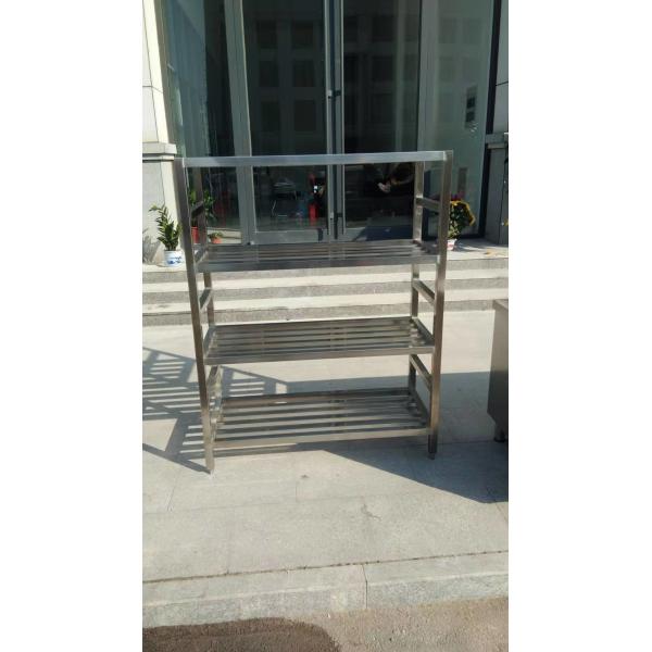 stainless steel shlf 4 levels made it as assembled and each one level can be