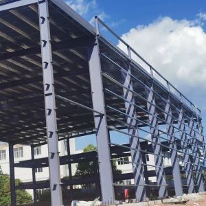 Hot Dipped Galvanized Steel Structure Warehouse , Prefabricated Warehouse