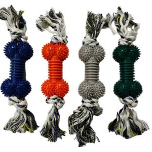 Cotton Rope Rubber Pet Chew Toys For Small Medium Large Dogs