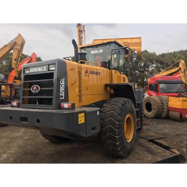 Diesel Engine Used Wheel Loaders / SDLG LG956L Compact Wheel Loader